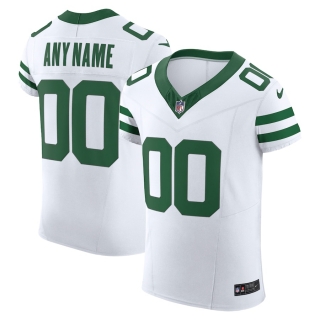 Men's New York Jets Nike White Vapor FUSE Elite Custom Jersey