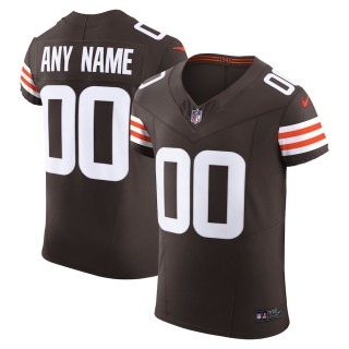 Men's Cleveland Browns Nike Brown Vapor FUSE Elite Custom Jersey