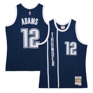 Men's Oklahoma City Thunder Steven Adams Mitchell & Ness Navy Hardwood Classics Swingman Jersey