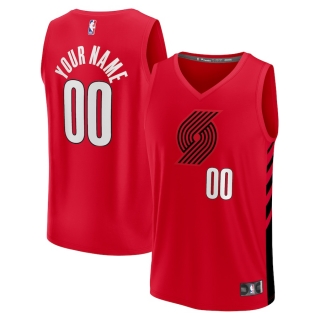 Men's Portland Trail Blazers Fanatics Branded Red 2022-23 Fast Break Custom Replica Jersey - Statement Edition