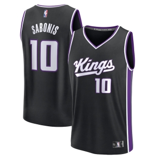 Men's Sacramento Kings Domantas Sabonis Fanatics Branded Black 2023-24 Fast Break Replica Jersey - Icon Edition