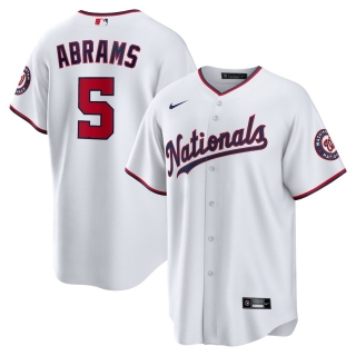 Men's Washington Nationals CJ Abrams Nike White Home Replica Jersey