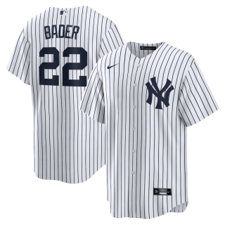 Men's New York Yankees Harrison Bader Nike White Replica Player Jersey