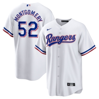 Men's Texas Rangers Jordan Montgomery Nike White Home Replica Player Jersey