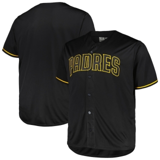 Men's San Diego Padres Profile Big & Tall Blackout Replica Jersey