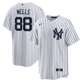 Men's New York Yankees Austin Wells Nike White Home Official Replica Player Jersey