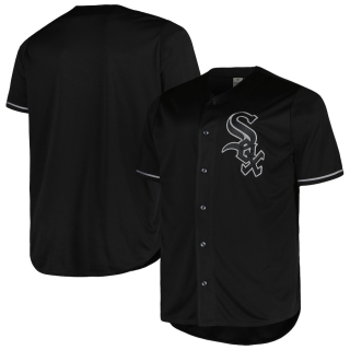Men's Chicago White Sox Profile Big & Tall Blackout Replica Jersey