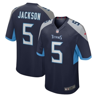 Men's Tennessee Titans Kearis Jackson Nike Navy Team Game Jersey