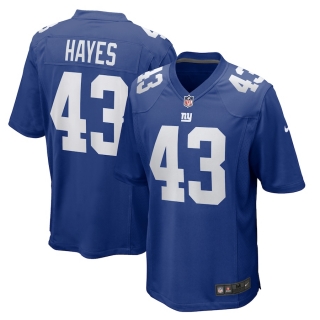 Men's New York Giants Kaleb Hayes Nike Royal Team Game Jersey