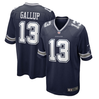 Men's Dallas Cowboys Michael Gallup Nike Navy Game Jersey