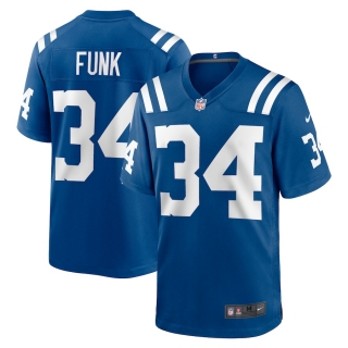 Men's Indianapolis Colts Jake Funk Nike Royal Team Game Jersey