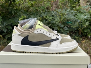 Authentic Travis Scott x Air Jordan 1 Low Golf Golf