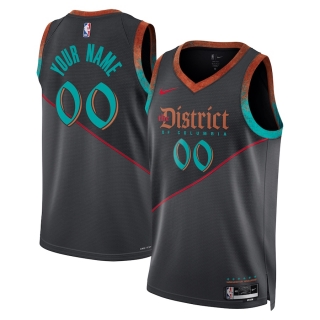 Unisex Washington Wizards Nike Black 2023-24 Custom Swingman Jersey - City Edition