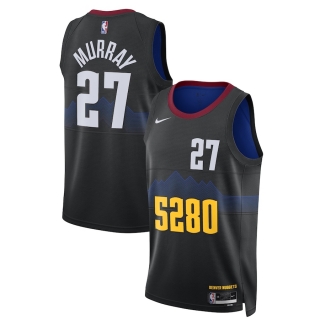 Unisex Denver Nuggets Jamal Murray Nike Black 2023-24 Swingman Jersey - City Edition