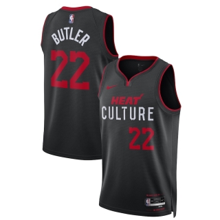 Unisex Miami Heat Jimmy Butler Nike Black 2023-24 Swingman Jersey - City Edition