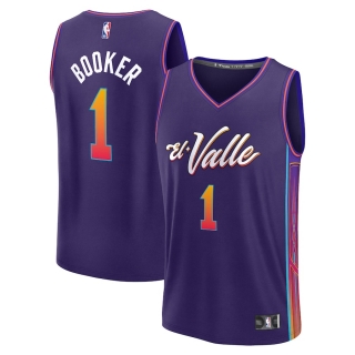 Unisex Phoenix Suns Devin Booker Fanatics Branded Purple 2023-24 Fast Break Jersey - City Edition