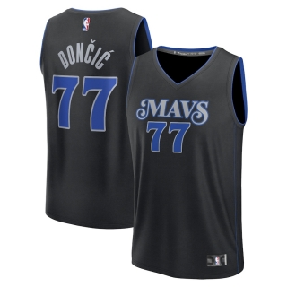 Unisex Dallas Mavericks Luka Dončić Fanatics Branded Black 2023-24 Fast Break Jersey - City Edition