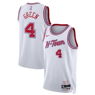 Unisex Houston Rockets Jalen Green Nike White 2023-24 Swingman Jersey - City Edition
