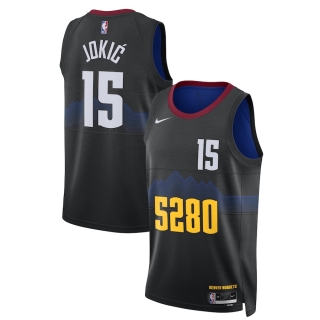 Unisex Denver Nuggets Nikola Jokic Nike Black 2023-24 Swingman Jersey - City Edition