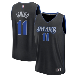 Unisex Dallas Mavericks Kyrie Irving Fanatics Branded Black 2023-24 Fast Break Jersey - City Edition
