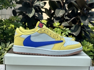 Authentic Travis Scott x Air Jordan 1 Low Canary