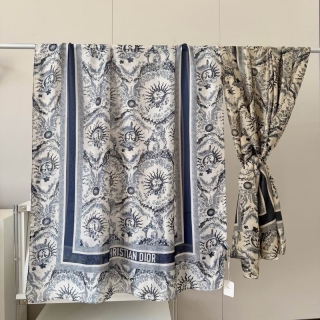 Dior silk scarf 90-180cm E09 (1)_2768500