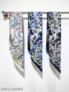 Dior silk scarf 90X90cm E20 (1)_2768507