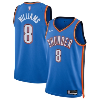 Unisex Oklahoma City Thunder Jalen Williams Nike Blue Swingman Player Jersey - Icon Edition