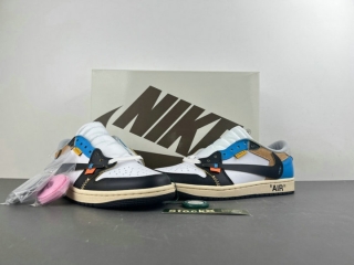 Perfect Travis Scott x OFF-WHITE x Jordan Air Jordan 1 Men's Shoes