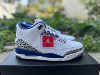 Authentic Air Jordan 3 Retro “True Blue”