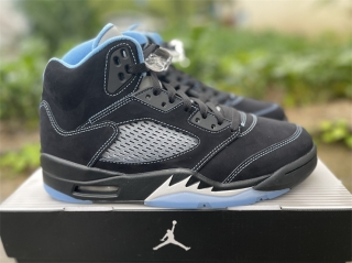 Authentic Air Jordan 5 Retro Black University Blue