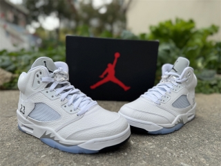 Authentic Air Jordan 5 Retro White