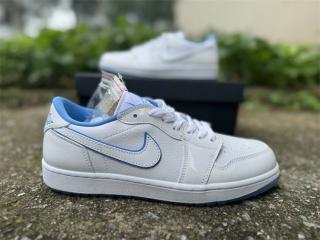 Authentic Air Jordan 1 Low G White/Blue