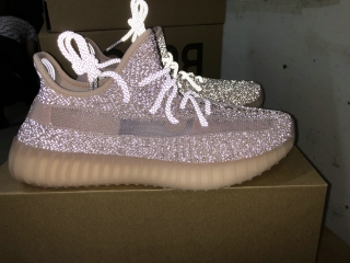 Authentic Ad Y 350 V2 “Synth” Reflective Pink Women Shoes