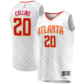 Atlanta Hawks John Collins Fanatics Branded White Fast Break Replica Jersey - Association Edition