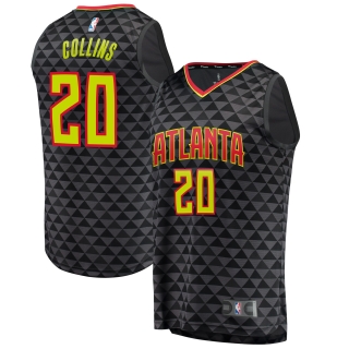 Men's Atlanta Hawks John Collins Fanatics Branded Black Fast Break Replica Jersey - Icon Edition