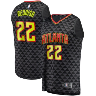 Men's Atlanta Hawks Cam Reddish Fanatics Branded Black Fast Break Replica Jersey - Icon Edition