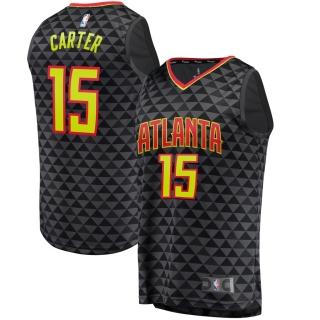 Men's Atlanta Hawks Vince Carter Fanatics Branded Black Fast Break Replica Jersey - Icon Edition
