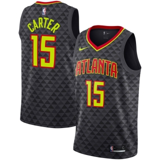 Men's Atlanta Hawks Vince Carter Nike Black 2019-2020 Swingman Jersey - Icon Edition