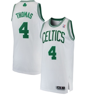 Men's Boston Celtics Isaiah Thomas adidas White Home Finished Authentic Jersey