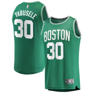 Men's Boston Celtics Guerschon Yabusele Fanatics Branded Green Fast Break Replica Player Jersey