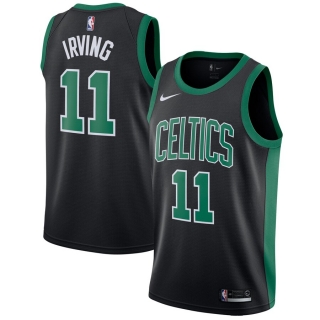 Men's Boston Celtics Kyrie Irving Nike Black Swingman Jersey Statement Edition