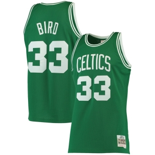 Boston Celtics Larry Bird Mitchell & Ness Kelly Green Big & Tall Hardwood Classics Jersey