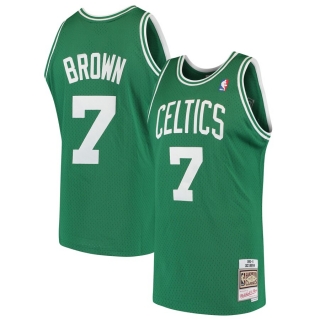 Boston Celtics Dee Brown Mitchell & Ness Kelly 1985-86 Hardwood Classics Swingman Jersey