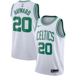 Men's Boston Celtics Gordon Hayward Nike White Swingman Jersey - Icon Edition