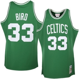 Boston Celtics Larry Bird Mitchell & Ness Kelly 1985-86 Hardwood Classics Authentic Jersey
