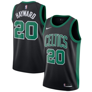 Men's Boston Celtics Gordon Hayward Nike Black Swingman Jersey Statement Edition