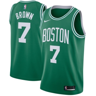 Men's Boston Celtics Jaylen Brown Nike Green Swingman Jersey - Icon Edition
