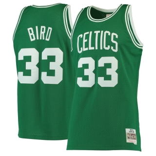 Boston Celtics Larry Bird Mitchell & Ness Kelly 1985-86 Hardwood Classics Swingman Jersey