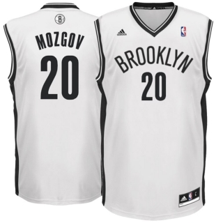 Men's Brooklyn Nets Timofey Mozgov adidas White Home Replica Jersey